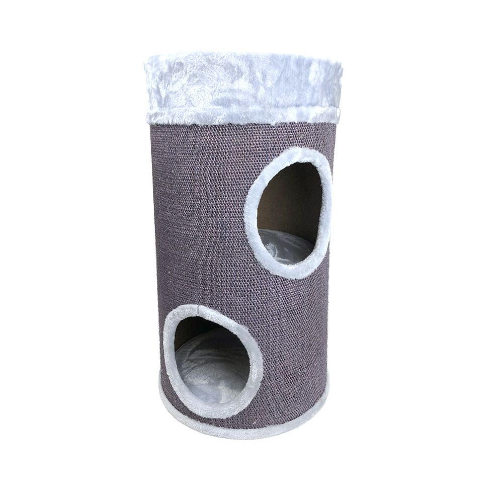 CATTITUDE CAT SCRATCHER HIDEAWAY MINI DRUM GREY (BOXED) Head to Tail Pets
