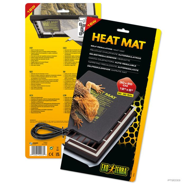 EXO TERRA HEAT MAT SELF REGULATING [SIZE:16W SIZE:30 X 20CM]