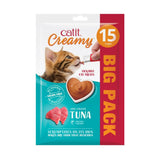 CATIT CREAMY CAT TREATS 10G LINE CAUGHT TUNA [SIZE:15 PACK]