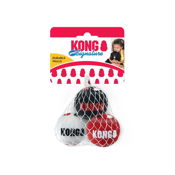 KONG DOG SIGNATURE SPORTS BALLS 3 PACK [SIZE:SMALL]