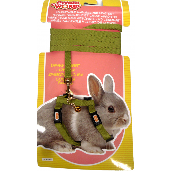 LIVING WORLD DWARF RABBIT HARNESS & LEAD SET – Head to Tail Pets