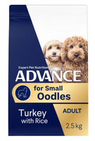 ADVANCE DOG DRY OODLES SMALL TURKEY & RICE 2.5KG 