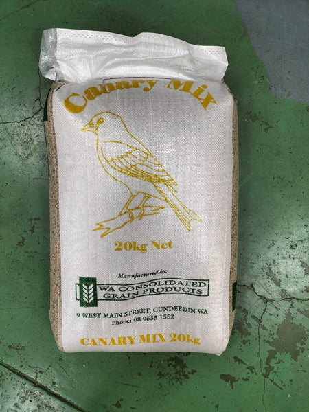 WA CONSOLIDATED GRAIN CANARY MIX 20KG [SIZE:20KG]