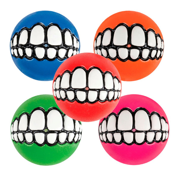 ROGZ DOG TOY GRINZ FETCH BALL MEDIUM 