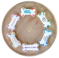 PAWFECT TREATS BIRTHDAY BONE STACKED CAKE 10CM