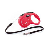 FLEXI RETRACTABLE LEAD DOG CLASSIC CORD [SIZE:SMALL LENGTH:5 METRES COLOUR:RED]