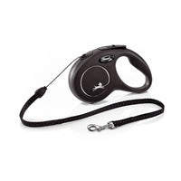 FLEXI RETRACTABLE LEAD DOG CLASSIC CORD [SIZE:SMALL LENGTH:5 METRES COLOUR:BLACK]