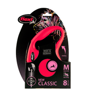 FLEXI CLASSIC RETRACTABLE LEAD CORD RED MED 8M [SIZE:MEDIUM LENGTH:8 METRES COLOUR:RED]