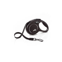 FLEXI RETRACTABLE LEAD CLASSIC TAPE [SIZE:LARGE LENGTH:8 METRES COLOUR:BLACK]