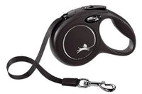 FLEXI RETRACTABLE LEAD DOG CLASSIC TAPE [SIZE:MEDIUM LENGTH:5 METRES COLOUR:BLACK]