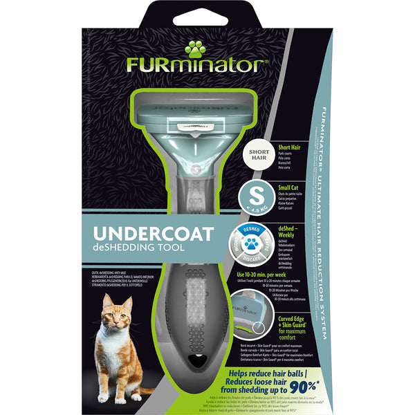 FURMINATOR CAT UNDERCOAT DESHEDDING TOOL [VARIETY:SHORT HAIR SIZE:SMALL]