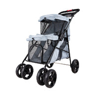 IBIYAYA DOUBLE DECKER PET BUS [COLOUR:SILVER GREY]