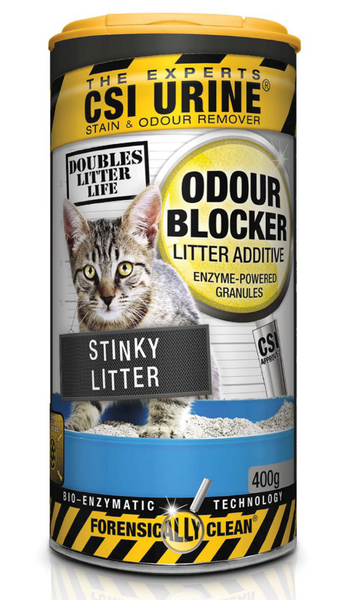 CSI URINE ODOUR BLOCKER CAT LITTER ADDITIVE GRANULES 400G