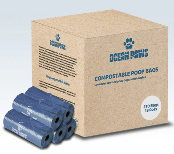 OCEANPAWS COMPOSTABLE POOP BAGS [SIZE:18 ROLLS PACK SIZE:270 PACK]