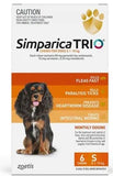 SIMPARICA TRIO DOG 5.1-10KG [PACK SIZE:6 PACK]