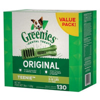 GREENIES DOG TREAT PAK ORIGINAL TEENIE 1KG 