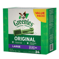 GREENIES DOG TREAT PAK ORIGINAL LARGE 1KG 