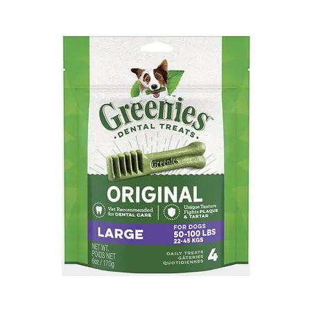GREENIES DOG TREAT PAK ORIGINAL LARGE [WEIGHT:170G]