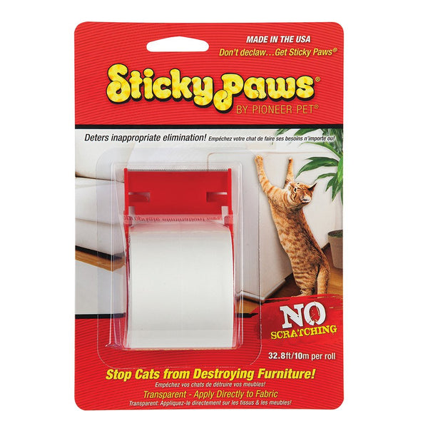 STICKY PAWS ON-A-ROLL10 METRES 5CM WIDE X 10CM LONG