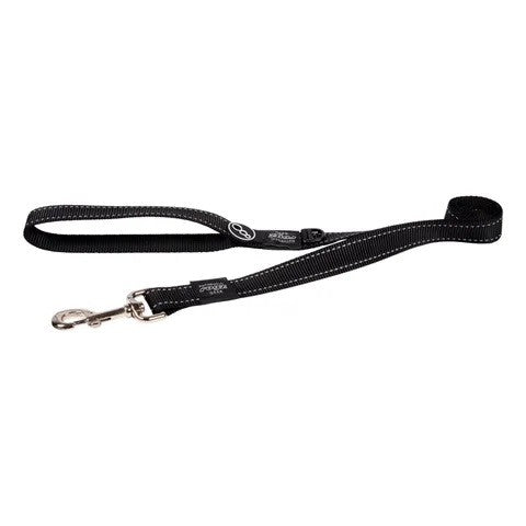 ROGZ DOG LEAD CLASSIC BLACK [SIZE:MEDIUM]