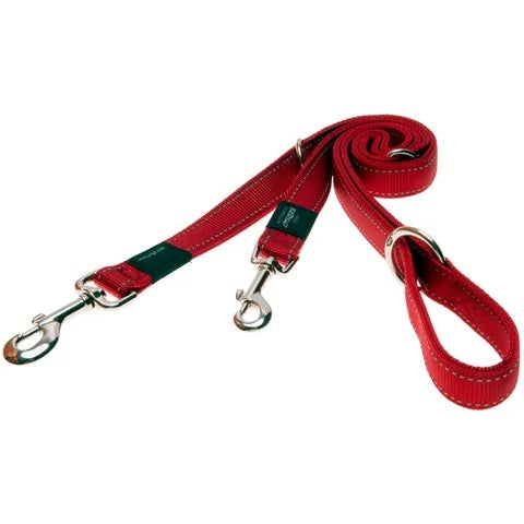 ROGZ DOG LEAD SPECIALITY MULTI [SIZE:XLARGE COLOUR:RED]