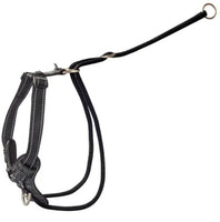 ROGZ DOG HARNESS STOP PULL [SIZE:LARGE COLOUR:BLACK]