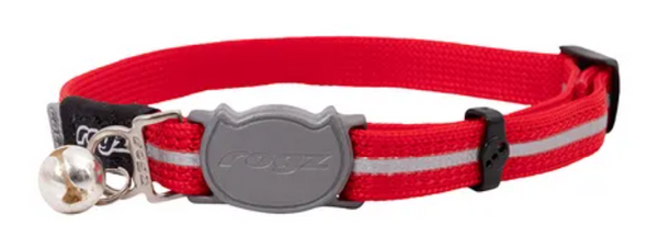 ROGZ CAT COLLAR ALLEYCAT [SIZE:XSMALL COLOUR:RED]