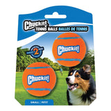 CHUCKIT DOG TOY TENNIS BALL [SIZE:SMALL 5CM PACK SIZE:2 PACK]