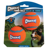 CHUCKIT DOG TOY TENNIS BALL [SIZE:MEDIUM 6CM PACK SIZE:2 PACK]