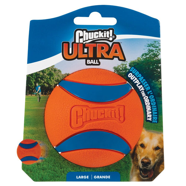 CHUCKIT DOG TOY ULTRA BALL [SIZE:LARGE 7.5CM PACK SIZE:1 PACK]