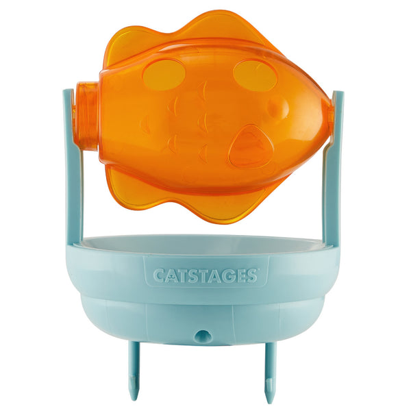 CATSTAGES 2-IN-1 TOPPER SPIN FISH