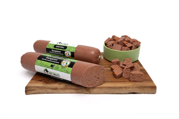 SOUTHERN RAW PET MEATS KANGAROO WITH OFFAL & SEASONAL VEGETABLES ROLL 1.7KG