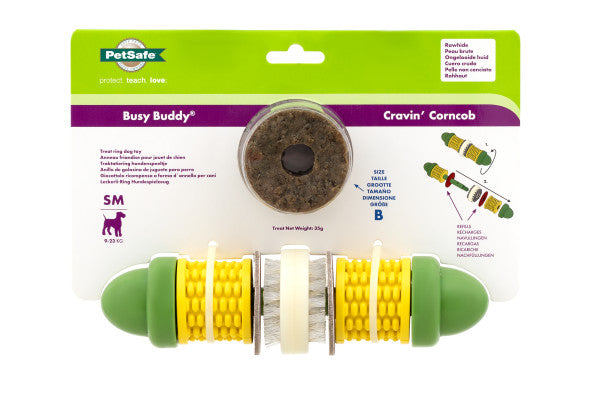 PETSAFE BUSY BUDDY SMALL [VARIETY:CRAVIN' CORNCOB]