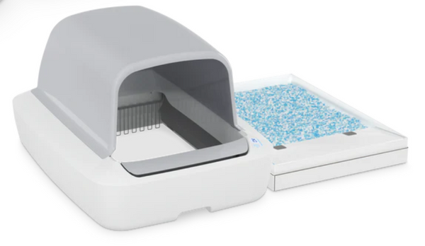 PETSAFE SCOOPFREE PRO HOODED CRYSTAL SELF-CLEANING LITTER BOX SYSTEM