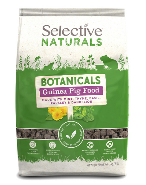 SELECTIVE NATURALS BOTANICALS GUINEA PIG FOOD 1.5KG