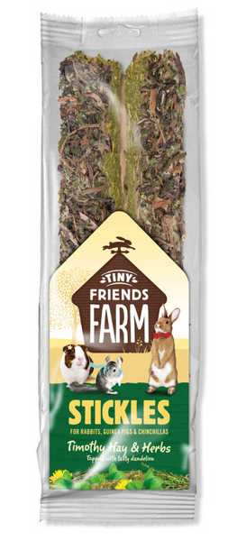 TINY FRIENDS FARM STICKLES 100G [FLAVOUR:HAY & HERBS]