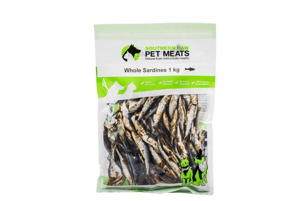 SOUTHERN RAW DOG TREATS WHOLE SARDINES DEHYDRATED [WEIGHT:100G]