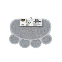 KIT CAT LITTER TRAPPING MAT [SIZE:LARGE COLOUR:GREY]