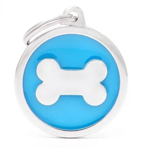 MY FAMILY TAG CLASSIC BONE LIGHT BLUE LARGE