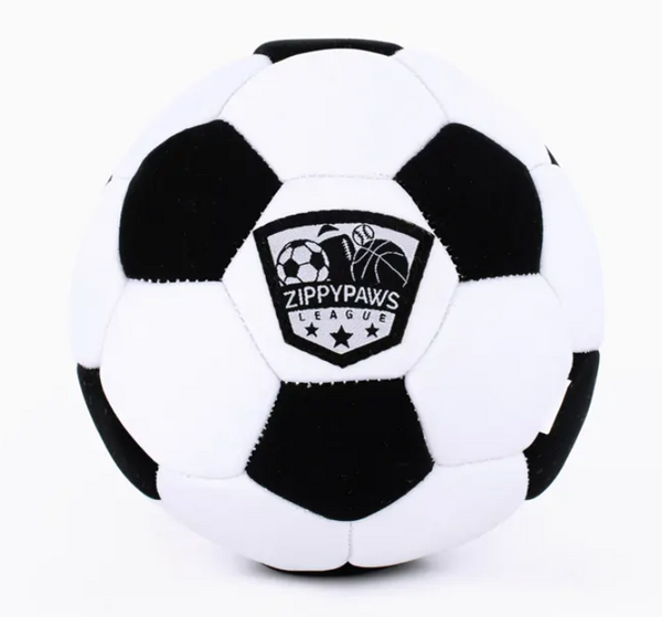 ZIPPY PAWS DOG TOY SPORTSBALLZ SOCCER 16.5CM