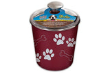 LOVING PETS BELLA TREAT CANISTER [COLOUR:MERLOT]