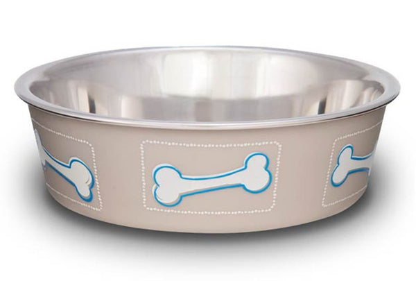 LOVING PETS BELLA BOWL DOG COASTAL [SIZE:SMALL COLOUR:TAUPE]