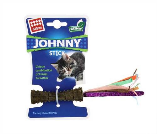 GIGWI CAT JOHNNY STICK CATNIP WITH COLOUR PAPER