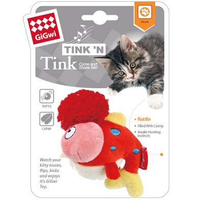 GIGWI CAT TINKN FISH WITH BELL AND CATNIP