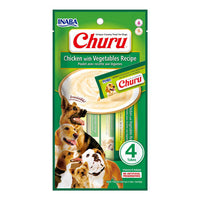 INABA DOG CHURU 4 PACK CHICKEN WITH VEGETABLES