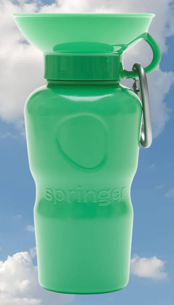 SPRINGER THE DOG TRAVEL BOTTLE CLASSIC 650ML [COLOUR:GREEN]