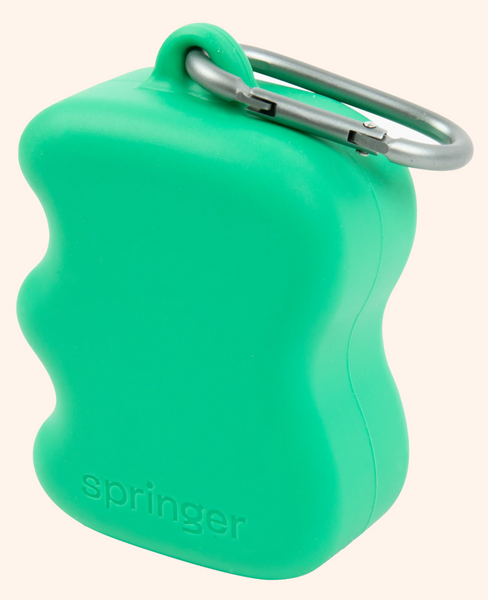 SPRINGER DOG TREAT DISPENSER SILICONE [COLOUR:GREEN]