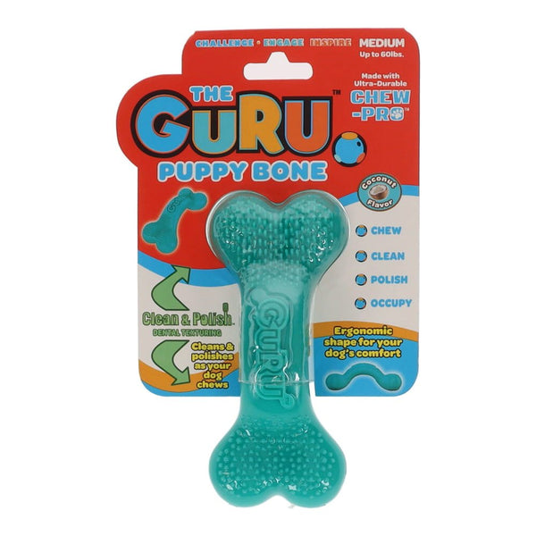 GURU DOG TOY PUPPY BONE COCONUT MEDIUM