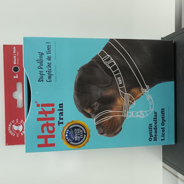 COMPANY OF ANIMALS HALTI TRAIN HEADCOLLAR  OPTIFIT BLACK [SIZE:LARGE]