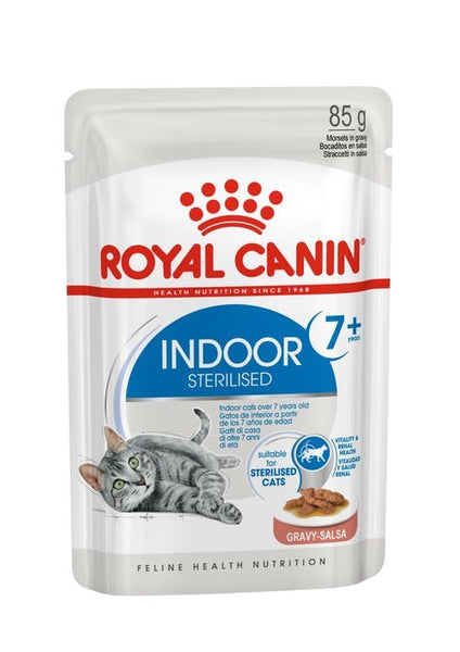 ROYAL CANIN CAT POUCH HEALTH NUTRITION INDOOR 7+ GRAVY 85G